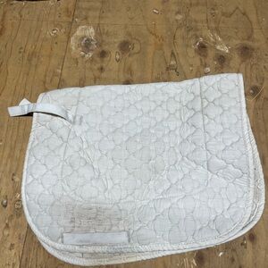Whit pony saddle pad